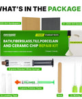 Bathtub And Surface Repair Kit For Chips And Cracks On Bathtubs Tile Ceramic Porcelain And Fiberglass DIY Fix With 8g Repair Material