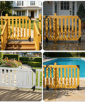 Heavy Duty Sliding Gate Hardware Kit With Smooth Silent Roll Wheels For 1 To 2 In Wood Frames, Anti Sag Corner Brackets, Ideal For Deck Driveway Porch Or Yard Gates, wood gate with wheels