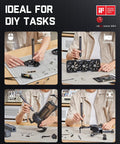 Image showcasing Electric Screwdriver Kit With 50 Magnetic Bits, Compact Precision Driver Set, Magnetic Storage Case, ideal for DIY tasks.