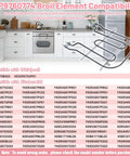 Heavy Duty Oven Broil Heating Element Replacement For KitchenAid And Whirlpool Ranges Stoves Ovens Fits WP9760774