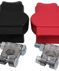 Military Spec Battery Terminal Top Post Kit For Heavy Duty Cars Trucks And Marine Use, Positive And Negative Lead Alloy Terminals