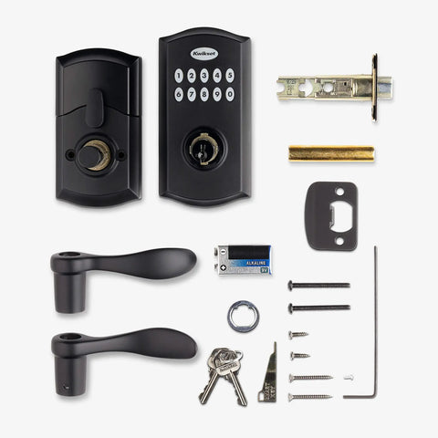 SmartCode 955 Pembroke Keypad Lever For Light Commercial Doors Keyless Entry Durable Satin Nickel with parts kit