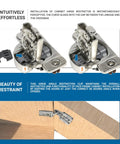 10 Pack Cabinet Door Angle Restrictor Clips for Face Frame Hinges with easy install stops doors from swinging past 86 degrees
