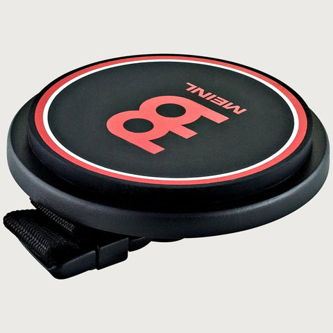 4 Inch Knee Practice Pad Silicone With Medium Rebound And Controlled Volume For Speed, Power And Precision, Great For Downtime Practice On The Couch Or In The Car, Classic Logo, 2 Year Warranty, black practice pad with strap
