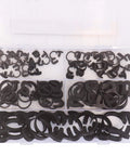 60 Pcs Heavy Duty Nylon Double Snap Hose Clamps Set In 8 Sizes For Silicone Vinyl LDPE Tubing with storage box visible