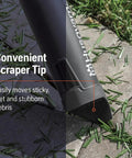 Leaf Blaster 350iB Cordless Leaf Blower Kit Convenient Scraper Tip on Sidewalk