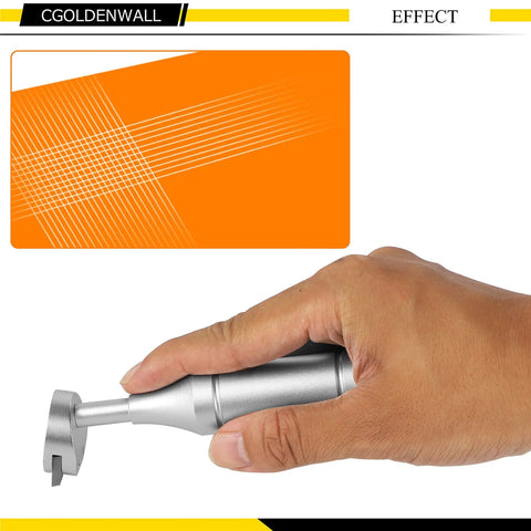 Hand using Cross Hatch Adhesion Tester Kit With 1mm 2mm 3mm Blades, Cross Cut Tester, Pro Grade Multi Blade Spacing And 0.01mm Tolerance