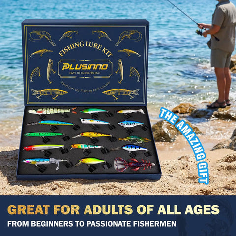 Action Packed Bass Fishing Lures Kit With Tackle Box For Freshwater And Saltwater Use Realistic Color Patterns And Proven Action Versatile Bait Set