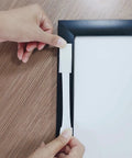 Applying Heavy Duty Picture Hanging Strips 24 Pairs 48 Strips Removable Hook And Loop Mounting Tape For Wall Art Frames