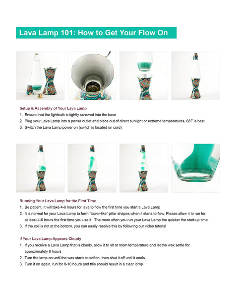Setup guide for Wiccan Pentacle Lava Lamp 14.5 Inch The Original Motion Lamp with assembly steps and instructions.