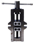Rock Solid 50mm Self Centering Vise For Lathe And Milling Machines, with 2 Inch Hardened Jaws and Cast Iron Body Vise Front View