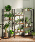 11 Shelf Ladder Bookcase With Open Display Shelves For Home And Office Wide Bookshelf For Books Decor CDs And More Storage Game