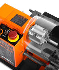 Top view of 7 By 12 Inch Benchtop Metal Lathe With Variable Speed And Two Direction Control 100 To 2500 RPM Thread Dial For 12 To 52 TPI