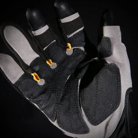 Close-up of Framer Carpenter Work Gloves With Open Finger Dexterity and Performance Fit Grip Ready Durable Reinforced Palm