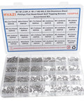 Massive 1200 Pieces 304 Stainless Steel Phillips Flat Head Self Tapping Screws Assortment Kit with 24 Sizes in open box