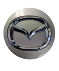 Wheel Center Hub Cap For 2009 2010 2011 2012 Mazda 3 5 6 CX-7 CX-9 RX-8 Silver Replacement Cover Durable Alloy Finish