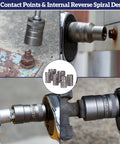 Close-up of 20 Piece Bolt Extractor Kit for Impact Sockets Nut and Bolt Remover Set Clears Stripped Damaged Frozen Rusted Bolts