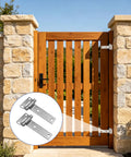 Heavy Duty Gate Hinges For Wood Fences And Shed Doors Hardware With Adjustable Fit Easy Screwdriver Install DIY Friendly