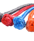 Blue 1/4 Inch Soft Shackle Made From UHMWPE Rope With 3.7 Ton Break Strength For Sailing, Climbing, Camping And Recovery