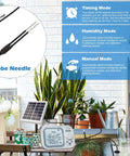 Smart Auto Drip Irrigation System For 15 Potted Plants, Self Watering Waterer, USB and Solar Charging in garden setup