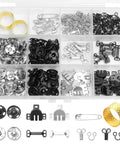 Must Have 224 Pcs Sewing Hooks And Eyes Closure Set With Button Hook Snap Kit Including Bra And Skirt Hooks Three Styles Sew On Fasteners