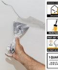 Applying Ready To Use Textured Concrete Patch In Gray 1 Qt Pack Of 6 Acrylic Based Repair Mix For Cracks And Spalls