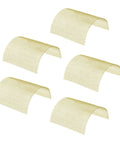 Five Pack 80 Mesh Brass Woven Wire Mesh Sheets Non Magnetic Shielding Screen Copper Wire Filter Net For DIY Projects