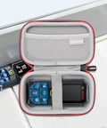 Hard Shell Carrying Case For GLM165 Laser Distance Measure Series 165 Ft Blaze Pro 25G 40 27CGL 22 Case Only Protective Portable Storage For Outdoor Jobs On The Go. Hard EVA case open with laser distance measure