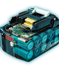 18V LXT Lithium-Ion 4.0Ah Battery And Fast Charger Starter Pack For Power Tools Pro Grade 90 Minute Charge Up To 35% More Run Time Works With 18V And 36V X2 Systems outlined internal components