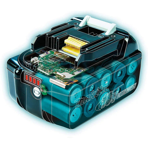18V LXT Lithium-Ion 4.0Ah Battery And Fast Charger Starter Pack For Power Tools Pro Grade 90 Minute Charge Up To 35% More Run Time Works With 18V And 36V X2 Systems outlined internal components