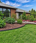Front view of deep landscape edging system with ten inch depth and fifty feet run for grass root barrier and yard border