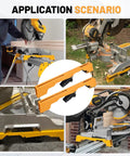 Two Pack Heavy Duty Miter Saw Mounting Brackets For DW723 DWX723 DWX724 DWX725 And Similar Saws Universal Mounting Hardware