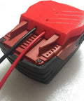 10AWG Red Battery Dock Adapter For 22V Battery Pack Power Connector Robotics Outdoor Setup, with marine-grade wires