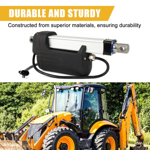 Heavy Duty Quick Tach Actuator Replacement For AT494284 AT424407 AT361276 next to loader in action