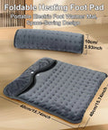 Double Layer Electric Heated Foot Warmer Quick Heat Up And Keeps Feet Cozy And Toasty 16 By 16 Inches