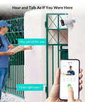Wireless Outdoor Security Camera With Rechargeable Battery And Solar Power AI Smart Detection IP66 Weatherproof 1080P Night Vision