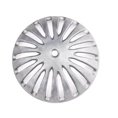 Heavy Duty Aluminum Floor Drain Dome Cover 5-1/2 Inch Width By 2-1/4 Inch Height, dome strainer top view.