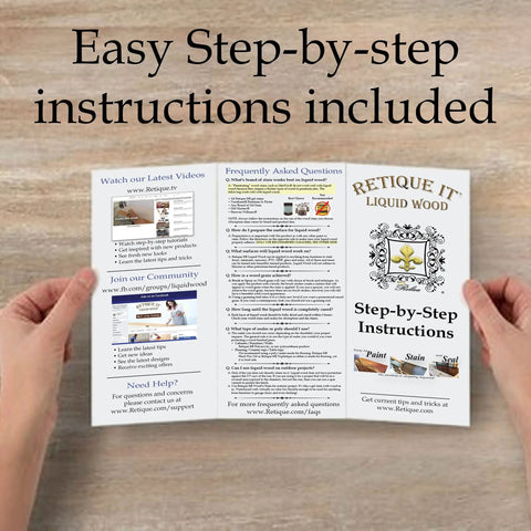 Easy step-by-step instructions for Slick Water Based Gel Stain Blended With Smooth Paint Glaze for top tier furniture makeovers.