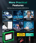 Heavy Duty OBD2 Scan Tool For Electric Vehicles And New Energy Cars Bidirectional Diagnostic Kit features display with tablet and graphics.