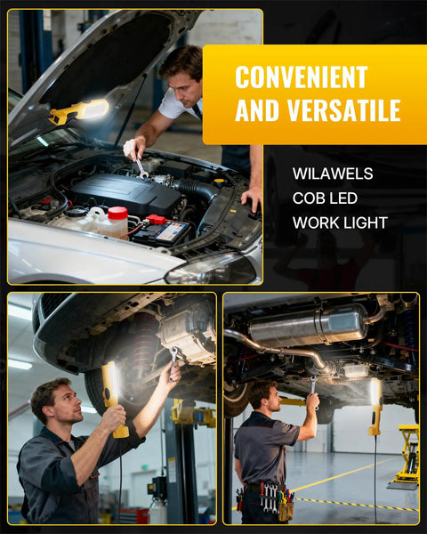 Built Tough 24W LED Work Light With 3000LM Output Dual 1500LM And 3000LM Settings used under car hood for repair