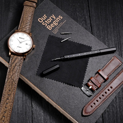 Premium Watch Band Tool Kit For Easy Removal And Installation Of Spring Bar Pins, Stainless Steel Fork Tool With Caps