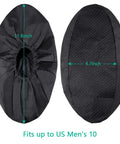 8 Pairs Non Slip Reusable Shoe Covers Waterproof Boot Covers With Elastic Band For Easy Fit And Secure Wear