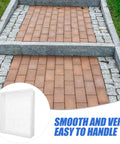 DIY Concrete Molds For Walkways And Patios Easy To Use Square Flagstone Paver Casting Mold Durable Plastic Concrete Stamp shown