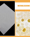 8 Piece Silicone Dehydrator Mats Nonstick Reusable Drying Liners For Fruit And Veg Dehydration Mesh Sheets