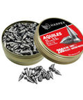 Tin of 22 Caliber Airgun Pellets Twenty Point One Grain Pointed Arrow Head Design High Penetration Lead Pellets For Target Shooting