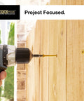 4 Inch Epoxy Coated Exterior Wood And Fence Screws used with drill for outdoor decking and fencing