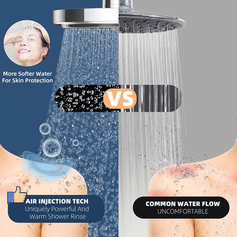 High Pressure 7 Inch Rainfall Shower Head With Adjustable Spray Luxury Chrome Fixed Showerhead High Flow Bath Replacement Tool Free 1 Minute Install For Spa Like Shower Experience