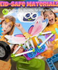 Science Kit For Girls With 100 Plus Experiments Hands On STEM Toys To Spark Curiosity Fun Learning Critical Thinking And Problem Solving Educational Science Set For Young Learners, kid-safe plastic parts