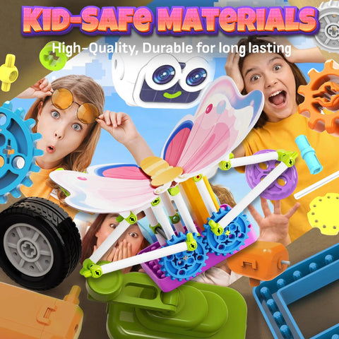 Science Kit For Girls With 100 Plus Experiments Hands On STEM Toys To Spark Curiosity Fun Learning Critical Thinking And Problem Solving Educational Science Set For Young Learners, kid-safe plastic parts