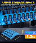 Pro Grade Engine Part Organizer Nylon Tray for Valves and Engine Parts Keeps Valve Springs Crankshafts Camshafts Cylinder Head Screws